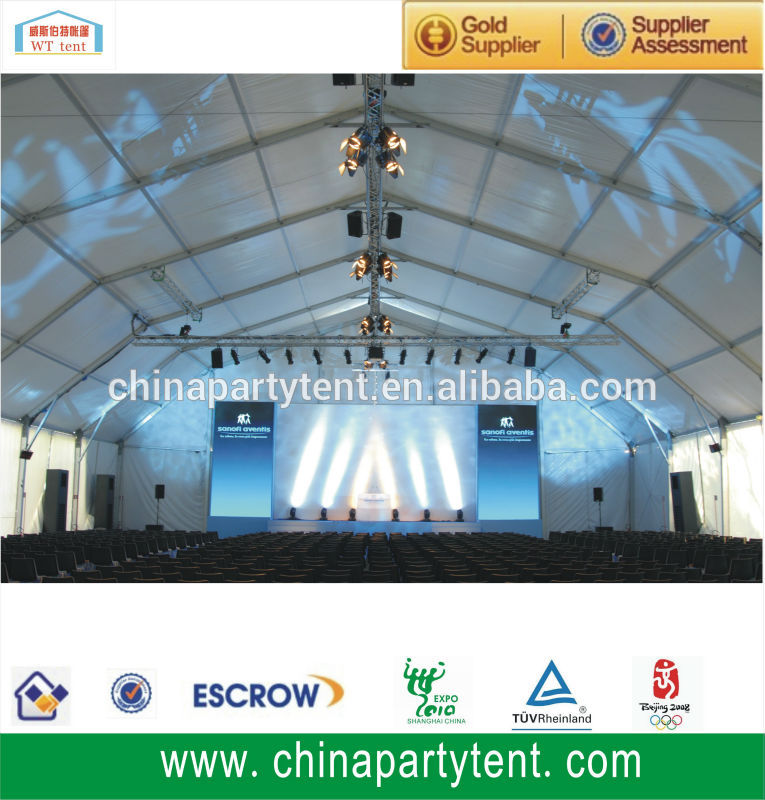 Air conditioned fire resistant polygonal tent events marquee