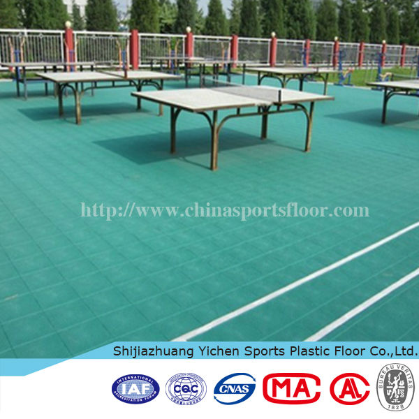 temporary interlocking basketball court