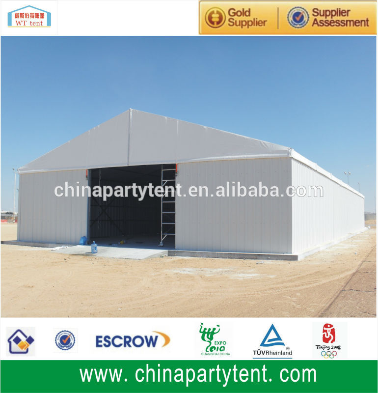 Temporary Storage Warehouse aluminum mainframe structure marquee Roof Top Tents