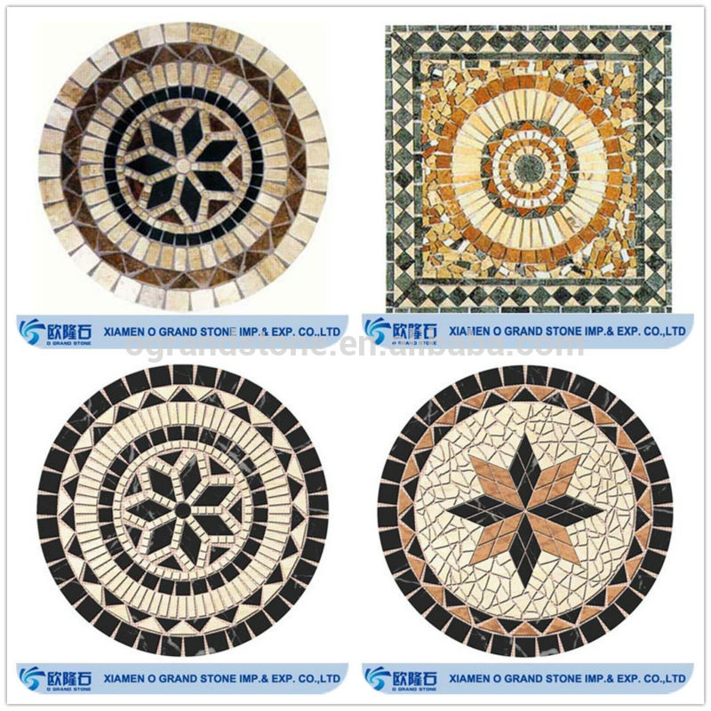 antique tile floor round mosaic ceilling medallion floor pattern