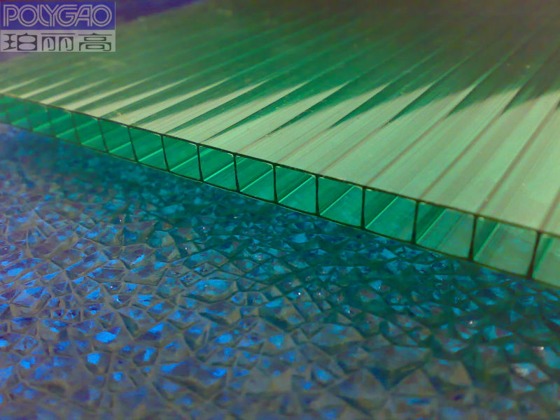 10 years guarantee good quality polycarbonate hollow sheet used for greenhouse