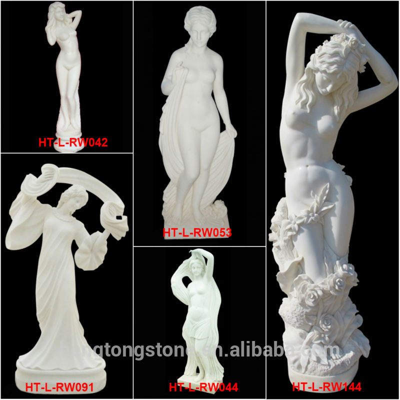 Garden White Marble Moon Goddess Statue