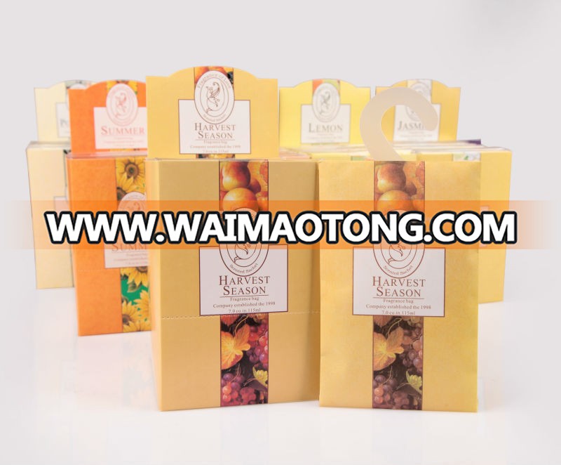 Coffee scent car scented sachet bags from supermarket promotional selling