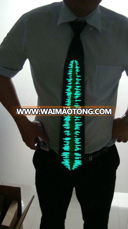 Flash EL Panel Tie/Sound activated tie/LED Tie hot selling in China