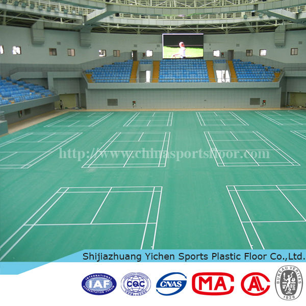 Wood pattern pvc plastic floor for sports court