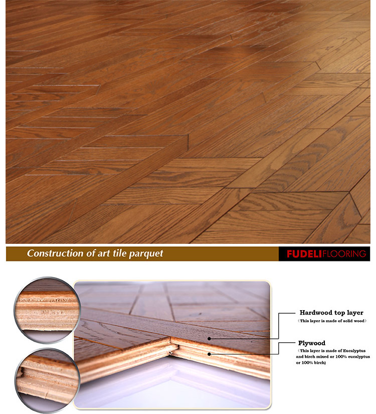 Best seller Formaldehyde E1 grade Certified Classic design parquet oak