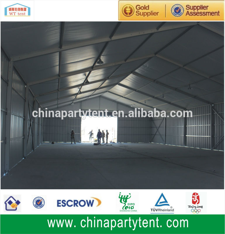 Temporary Storage Warehouse aluminum mainframe structure marquee Roof Top Tents