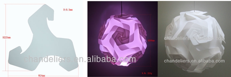 2016 new design iq lamp shade jigsaw puzzle lighting infinity lights