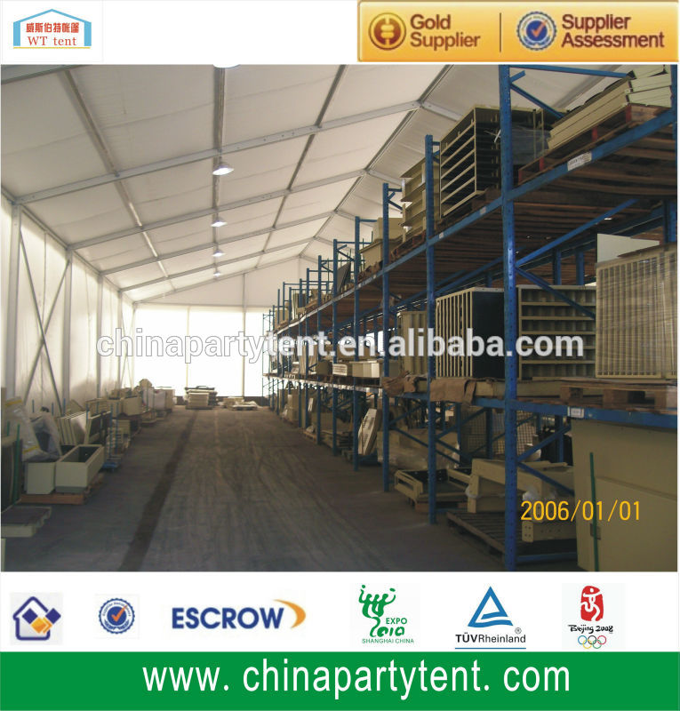 Temporary Storage Warehouse aluminum mainframe structure marquee Roof Top Tents