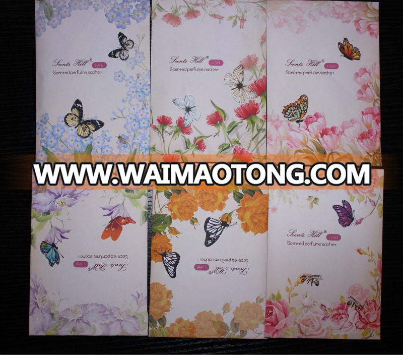 butterfly many scents fragrance hot wholesale aromatic sachet