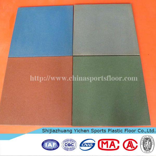 Colorful skid resistance rubber flooring for futsal court