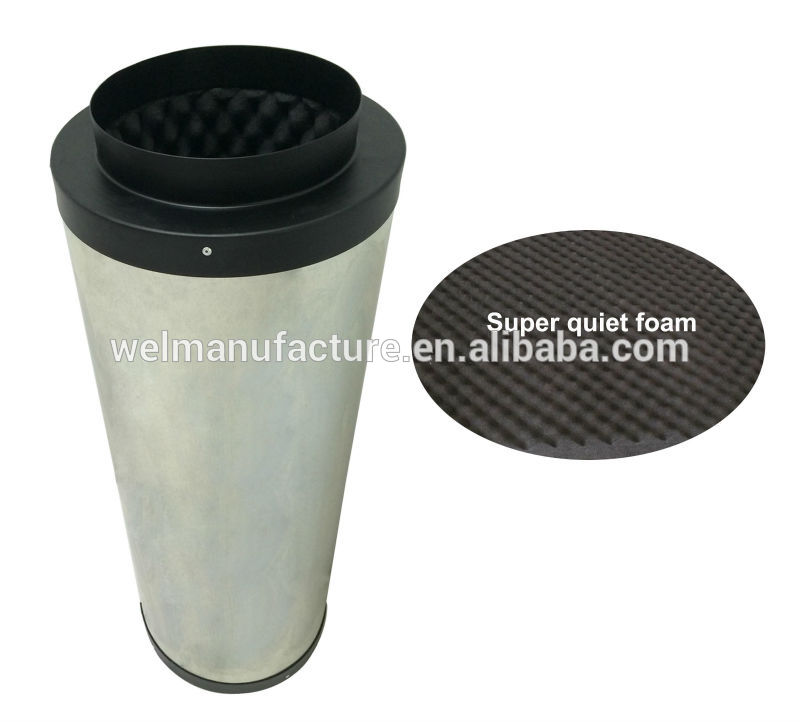 Hydroponic air duct silencer,inline fan silencer