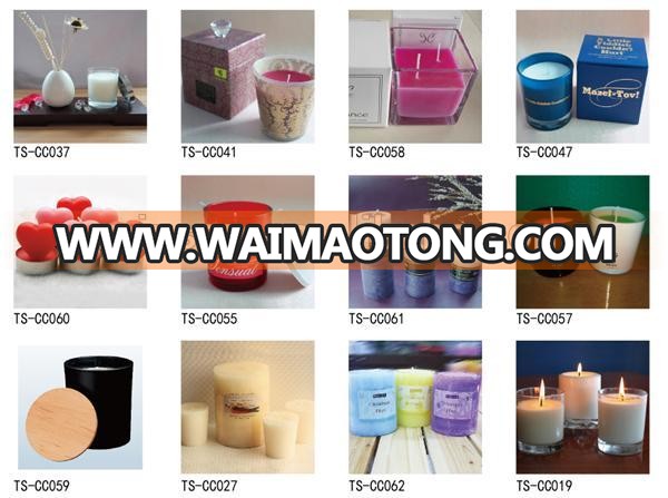 New design wholesale glass container matte frosted candle jar glass