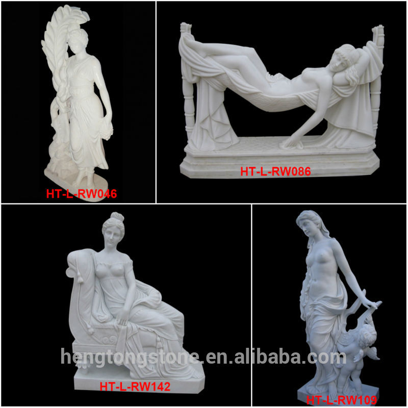 Garden White Marble Moon Goddess Statue