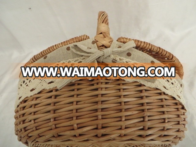 Wholesale wicker picnic basket wicker mini picnic basket