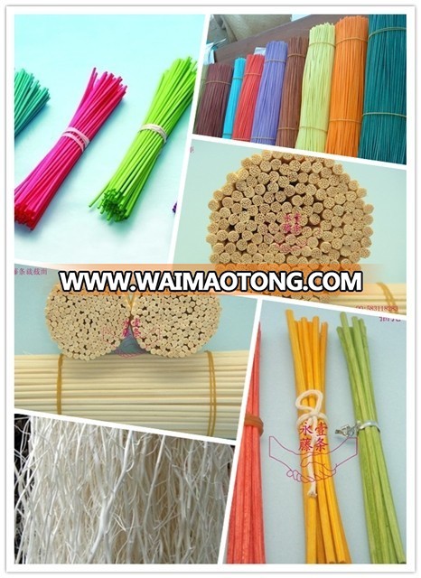 Natural air freshener 3mm/4mm/5mm reed aroma difuser colorful bamboo stick