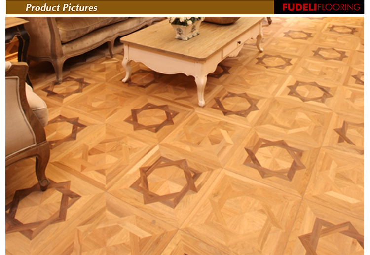 Top quality Certified New design parquet wood floor tiles