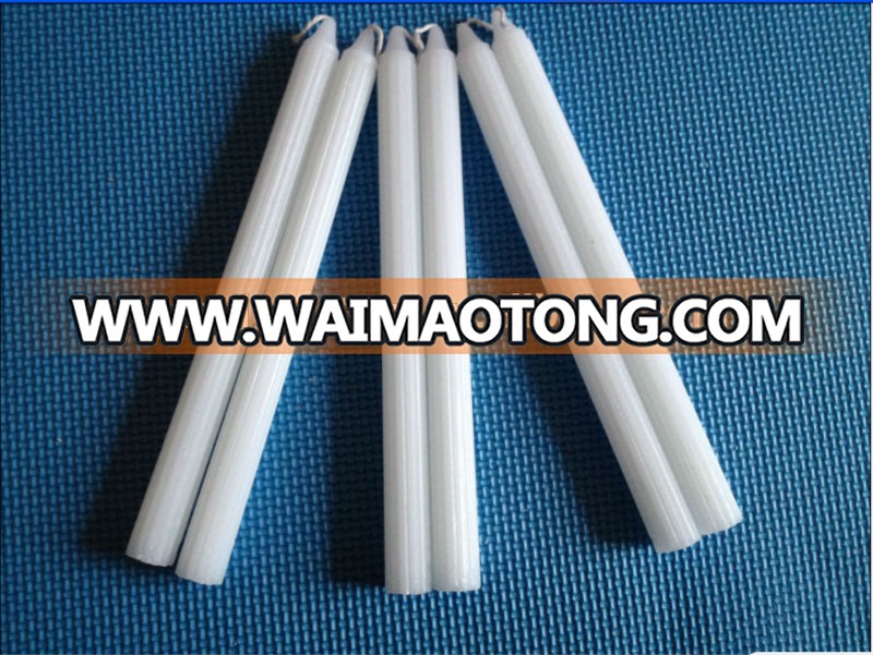 Top Quality different size white fluted candles