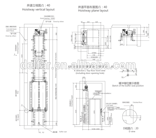 Steel painted Car Elevator/ Automobile Lift(5000kg)