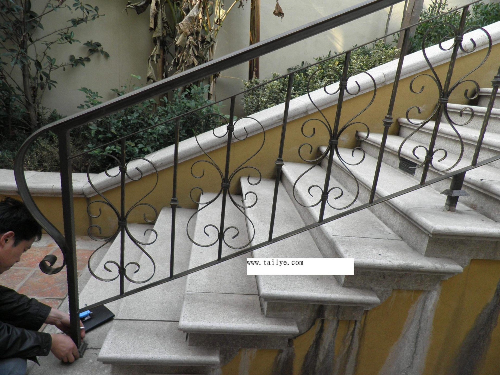 forged steel balustrade stairs