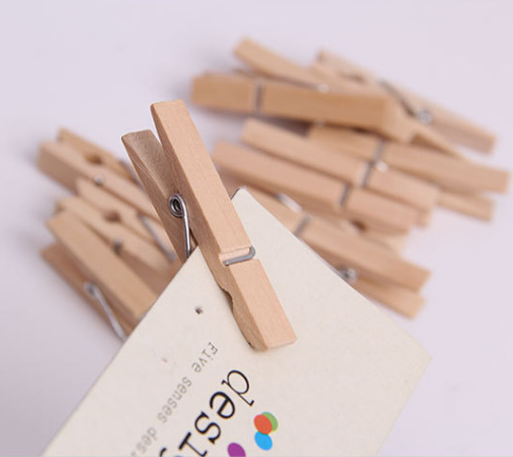 high quality natural pine spring strong peg clothes drying wooden clothes pin