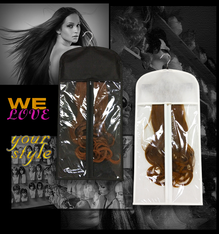 virgin hair packaging box/ hair extension paper packaging bag/human hair package wave super hair extension package