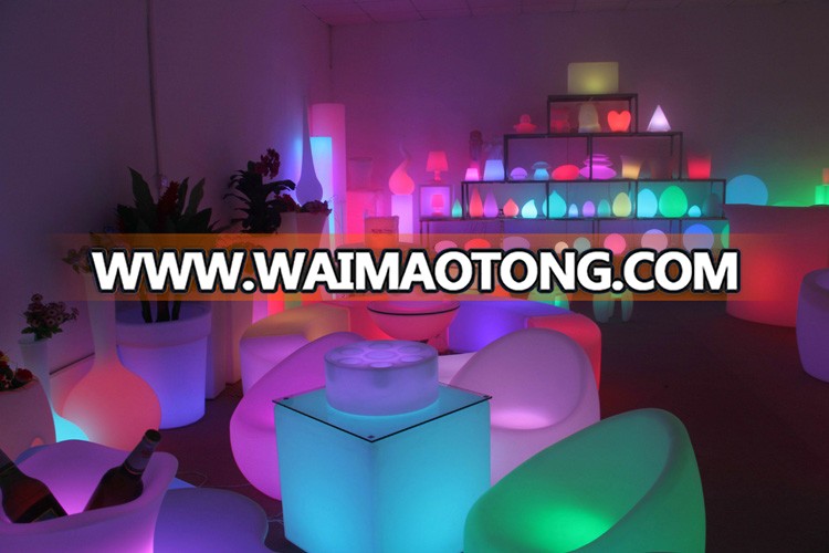 DIY snake shape Led benches Illuminated curved benches