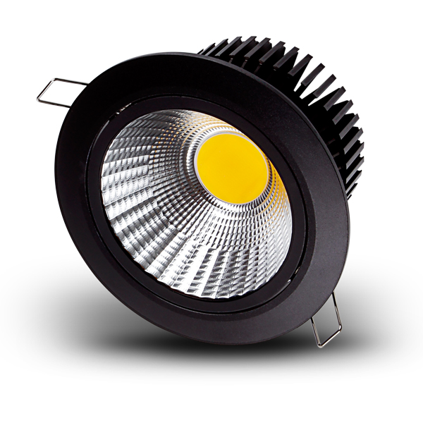 Aluminum white black 30w led downlights dimmable with DALI Triac on-off 1-10V