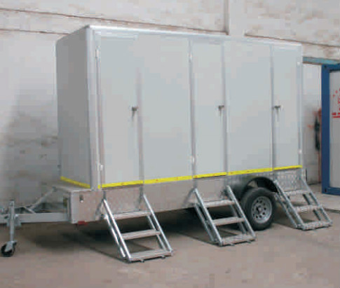 portable mobile trailer toilet