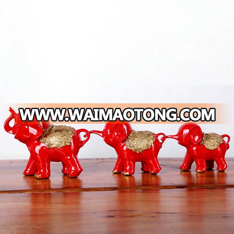 High Quality Abstractive Elephant Statues Resin Crafts For Home Decor