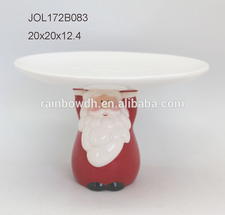 Christmas Santa Claus Dessert Plate