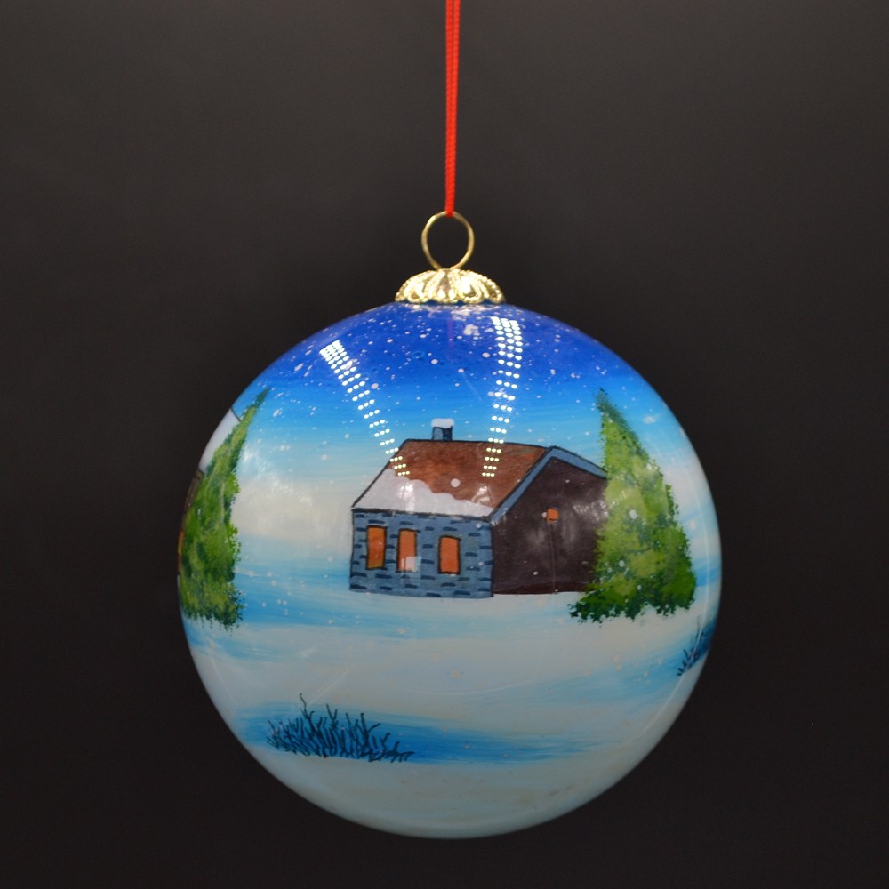 personalized inside painting glass bauble for Christmas tree as well as home decoration