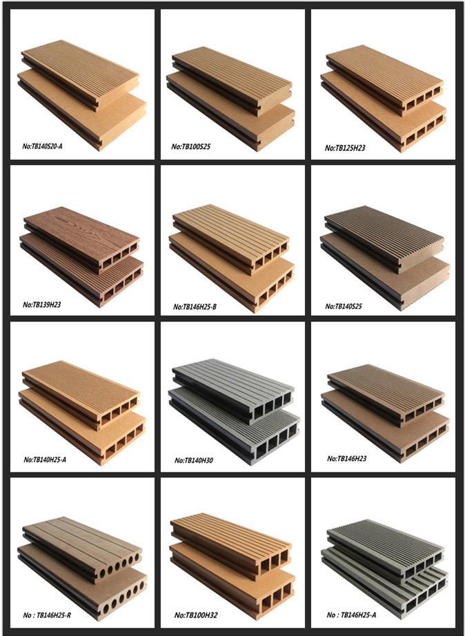 Antiseptic wood plastic composite decking,waterproof outdoor decking,WPC decking like wood floor