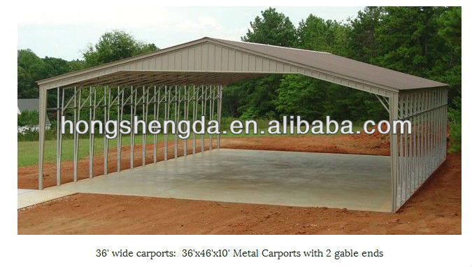 Sandwich Panel steel structure house as garage