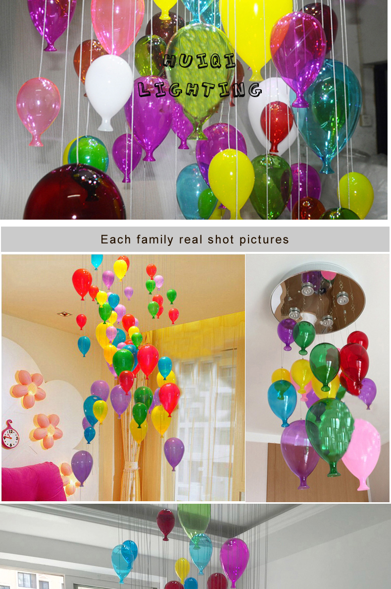 Wholesale Kids' modern decorative colrful balloon light for kids bedroom