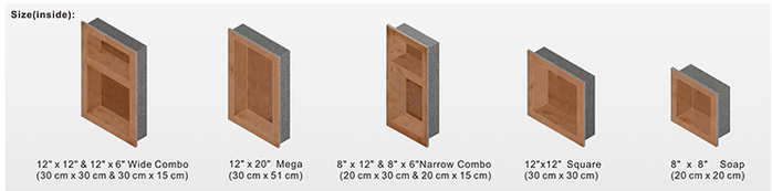 XPS Shower niche /Soap niche /Shampoo niche