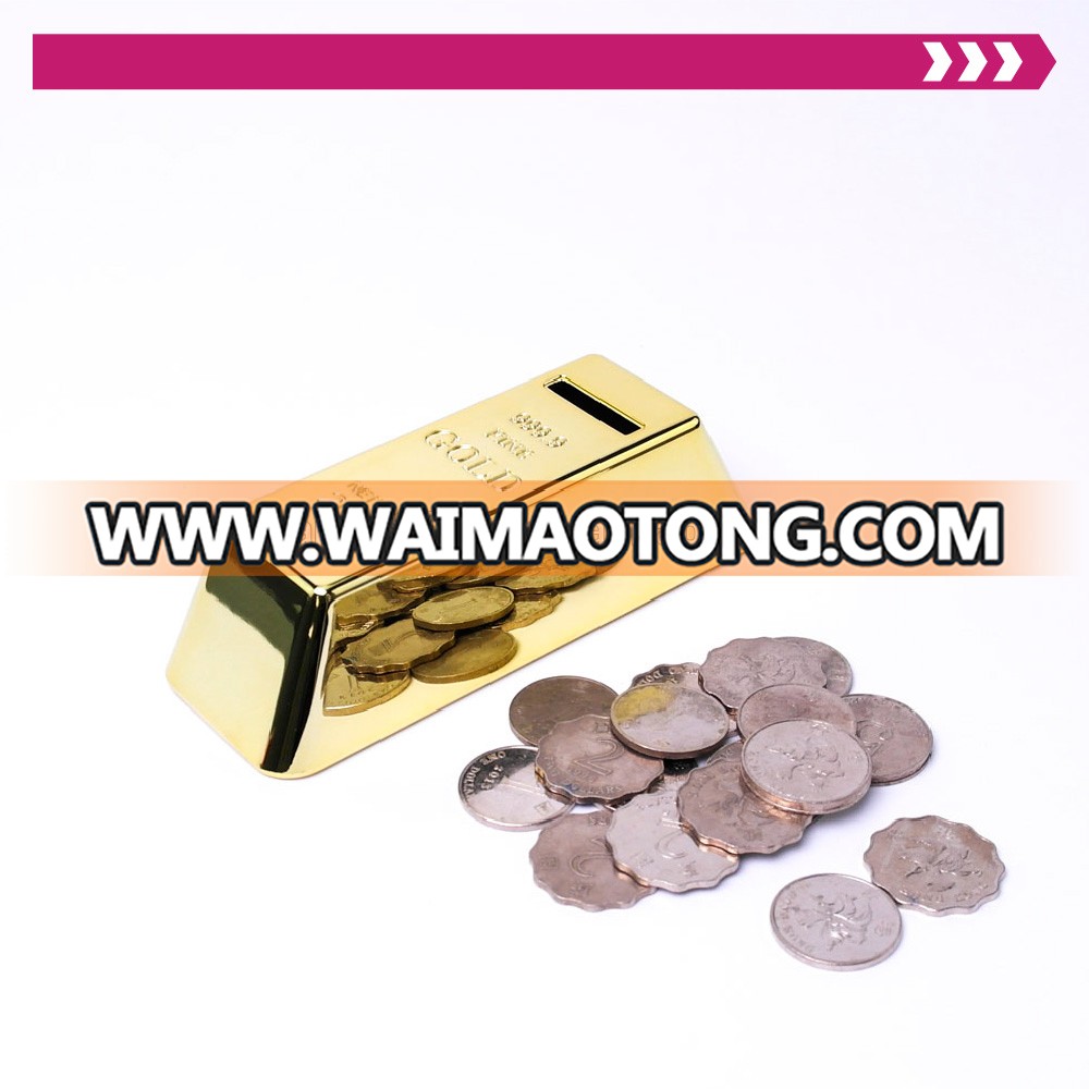 Low MOQ Factory Direct Promotional item Gold Bullion Saving Money Box