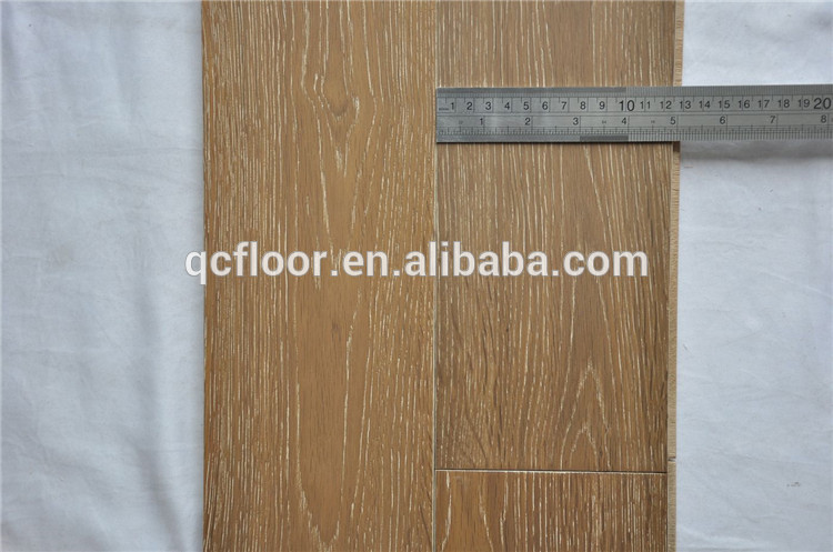 Best selling items!! white washed multilayer oak wood flooring, 6mm thick floor engineered white oak, guangzhou parquet floor