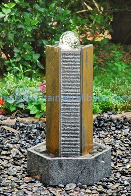 Wholesale Granite Fairy Stone Waterfall Fountain Outdoor Garden Decoration