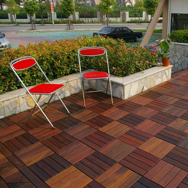 Luxury Design Outdoor IPE Wood Outdoor Deck Tile