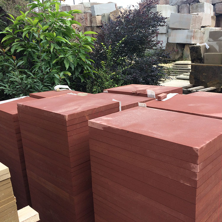 Natural Red Sandstone Flooring Tile