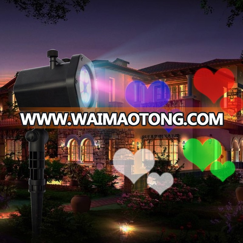 Outdoor led christmas light,12 Patterns Rotating RGBW outdoor led christmas light China factory