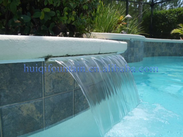 China Supplier Indoor Stainless Steel Swimming Pool Cascade Waterfall Wall Fountain Decorative Garden