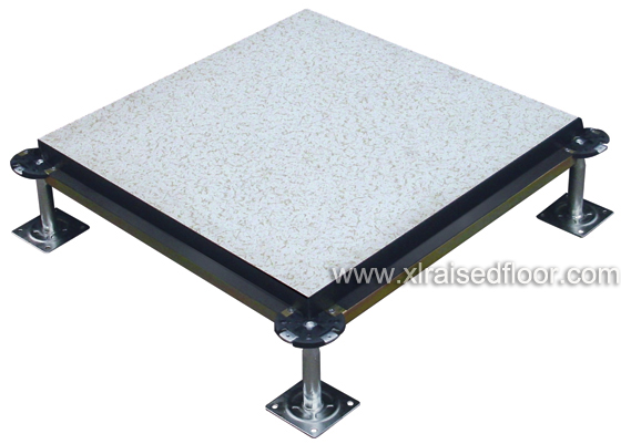 Steel encased panel,steel encapsoluted wood core raised floor ,wood core/calcium sulphate raised floor use