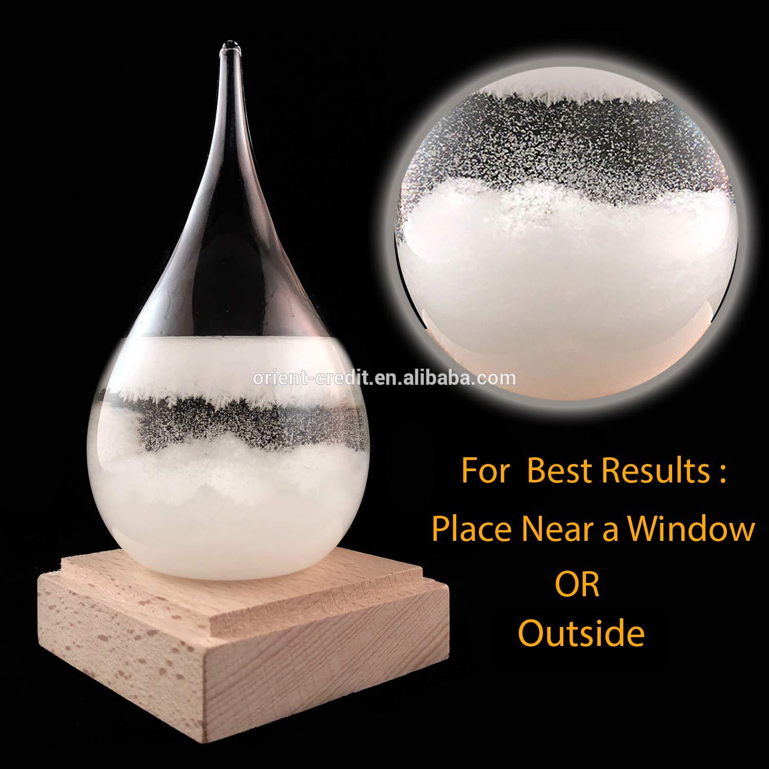 Storm Glass Weather Predictor - Weather Glass Predictor 2 in 1 Set