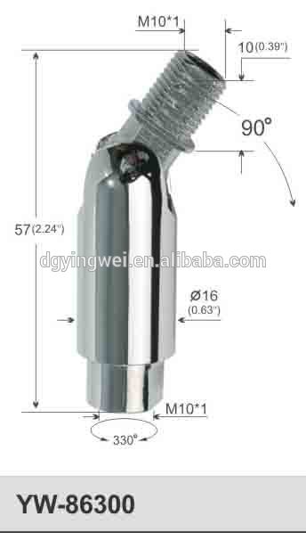 86300 Adjustable Brass Swivel Joint