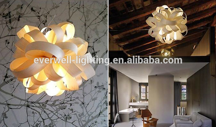 white wood  decorative pendant lamp