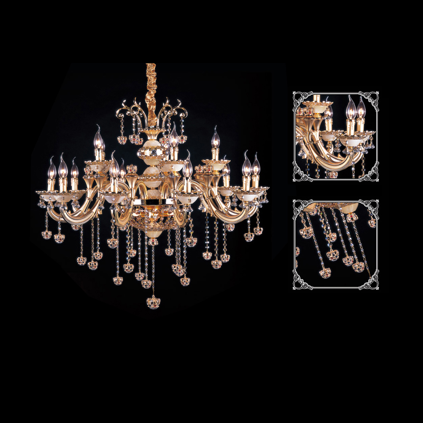 Asfour egypt Unique Design Crystal Chandelier high quality Pendant light for hotel living room