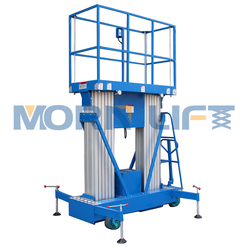 10m lifting height scissors mobile lift platform for man aerial work