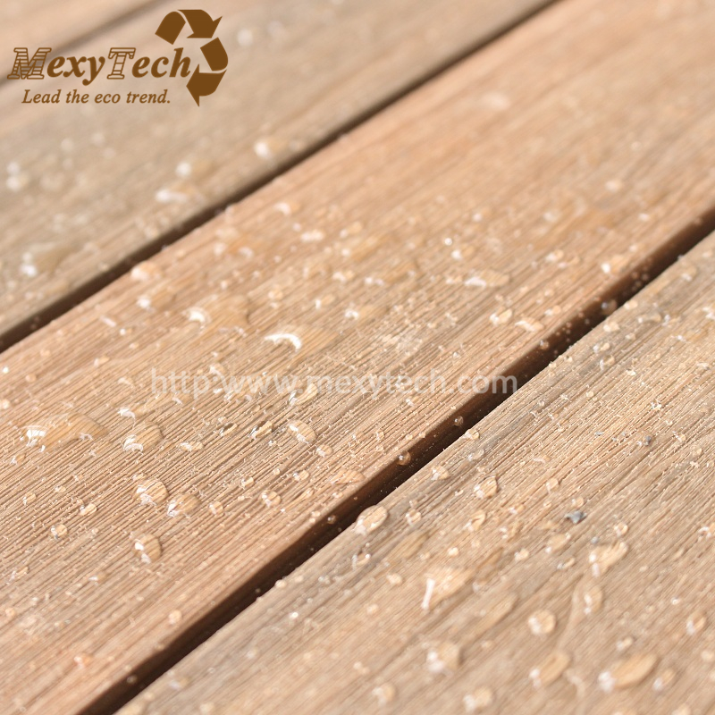 MexyTech simple installation WPC decking suportect composite deck tiles for balcony and garden